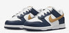 Little Kid's Nike Dunk Low White/Wheat-Midnight Navy (FB9108 111)