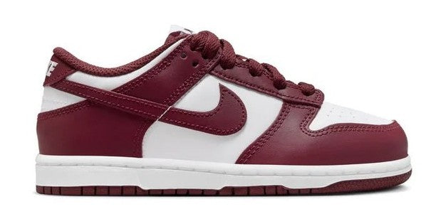 Little Kid's Nike Dunk Low White/Redwood-Gym Red (FB9108 115)