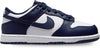 Little Kid's Nike Dunk Low White/Midnight Navy-White (FB9108 116)