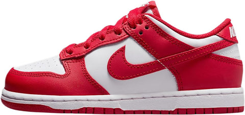 Little Kid's Nike Dunk Low White/University Red (FB9109 119) - 2