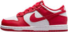 Little Kid's Nike Dunk Low White/University Red (FB9109 119) - 12