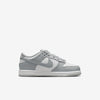 Little Kid's Nike Dunk Low White/LT Smoke Grey-White (FB9108 123)