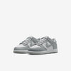 Little Kid's Nike Dunk Low White/LT Smoke Grey-White (FB9108 123)