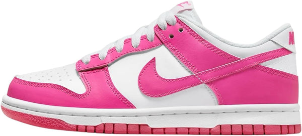 Big Kid's Nike Dunk Low White/Laser Fuchsia (FB9109 102)