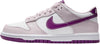 Big Kid's Nike Dunk Low White/Viotech-Platinum Violet (FB9109 104)