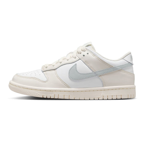 Big Kid's Nike Dunk Low White/Light Silver-Phantom (FB9109 109)