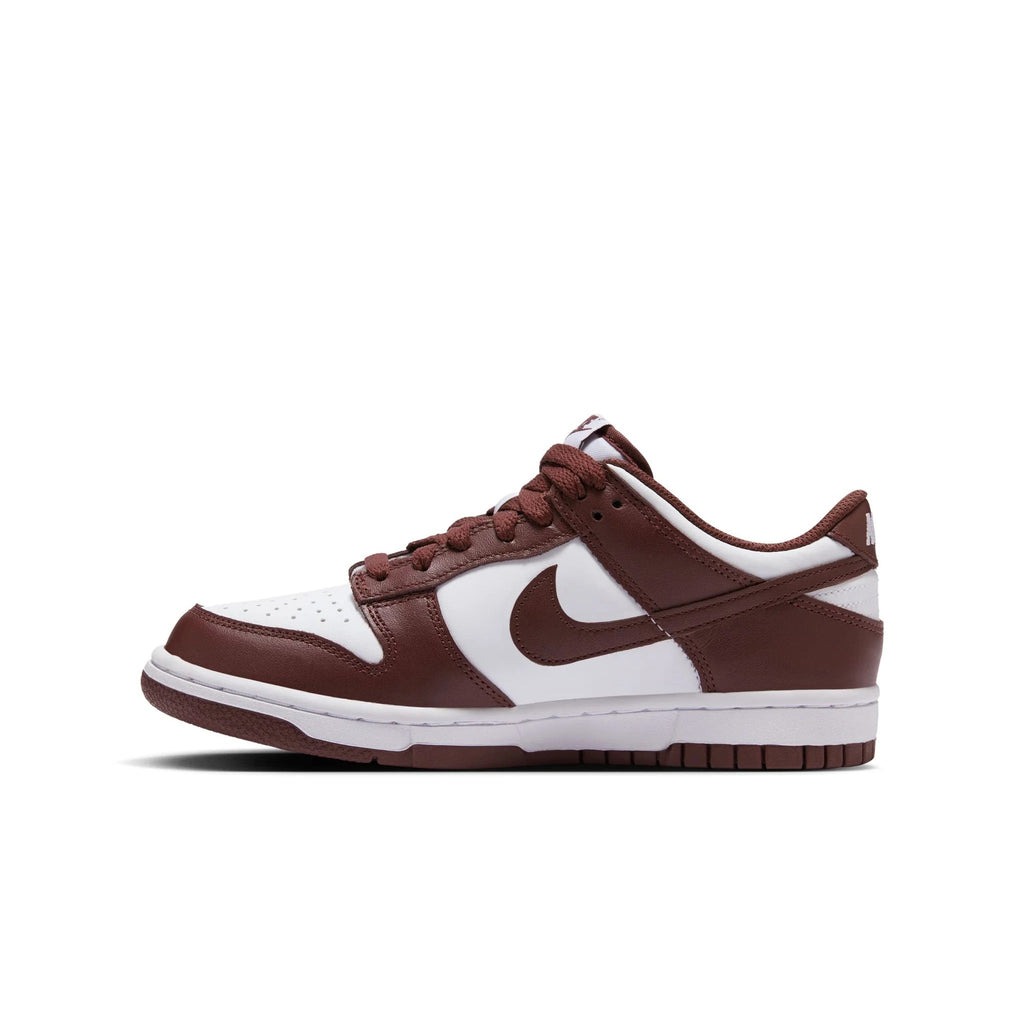 Big Kid's Nike Dunk Low White/Redwood-Gym Red (FB9109 115)