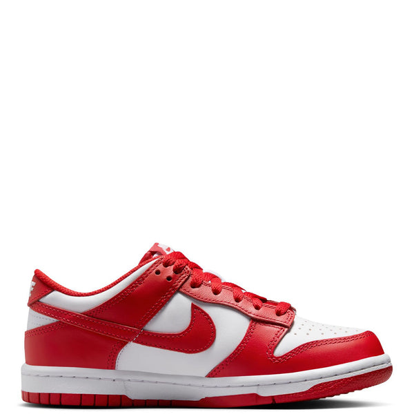 Big Kid's Nike Dunk Low White/University Red (FB9109 119)