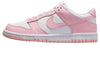 Big Kid's Nike Dunk Low White/Med Soft Pink-White (FB9109 125)