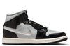 Women's Jordan 1 Mid SE Black/Metallic Silver (FB9892 002)