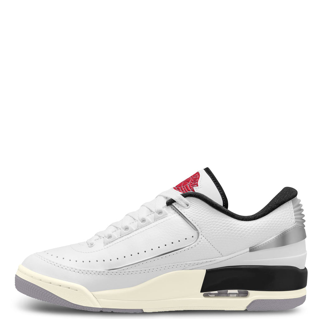 Men's Jordan 2/3 White/Fire Red-Cement Grey (FD0383 148)