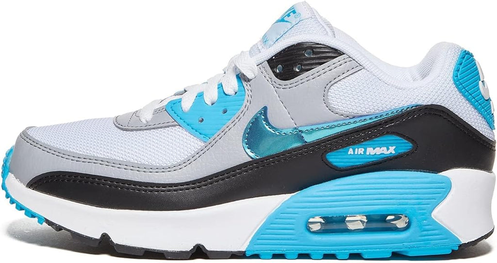 Big Kid's Nike Air Max 90 NN White/Blue Lightning (FD0678 100)