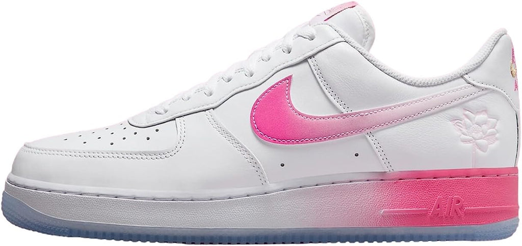 Men's Nike Air Force 1 07 PRM White/Lotus Pink-Yellow Gold (FD0778 100)