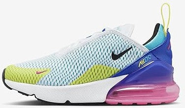 Little Kid's Nike Air Max 270 White/Black-Hyper Royal (FD1021 100)