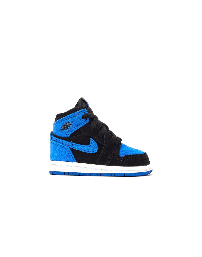 Toddler's Jordan 1 Retro High OG Black/Royal Blue-White (FD1413 042)