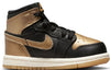 Toddler's Jordan 1 Retro High OG Black/Metallic Gold-Sail (FD1413 071)