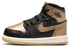 Toddler's Jordan 1 Retro High OG Black/Metallic Gold-Sail (FD1413 071)