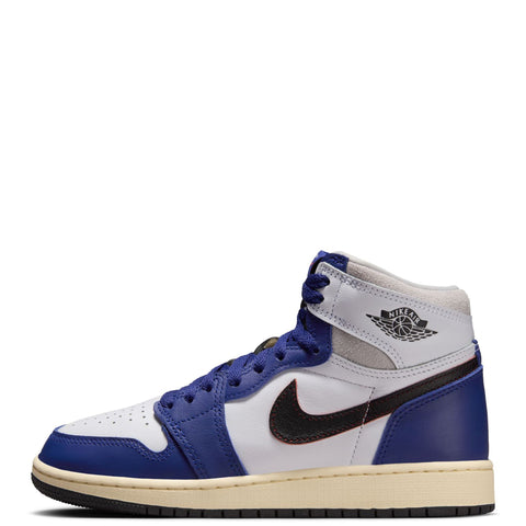 Big Kid's Jordan 1 Retro High OG White/Black-Neutral Grey (FD1437 100)