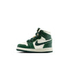 Toddler's Jordan 1 Retro High OG Pale Ivory/Pro Green-Fir (FD2598 101)