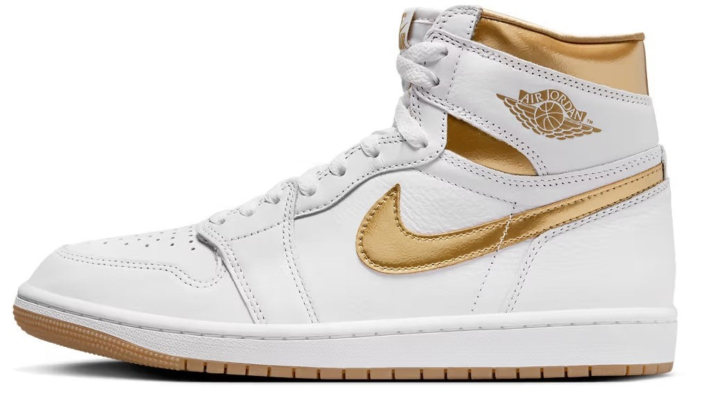 Women's Jordan 1 Retro High OG White/Metallic Gold (FD2596 107)