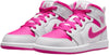 Little Kid's Jordan 1 Mid Iris Whisper/Fire Pink-White (FD8781 500)