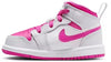 Toddler's Jordan 1 Mid Iris Whisper/Fire Pink-White (FD8782 500)