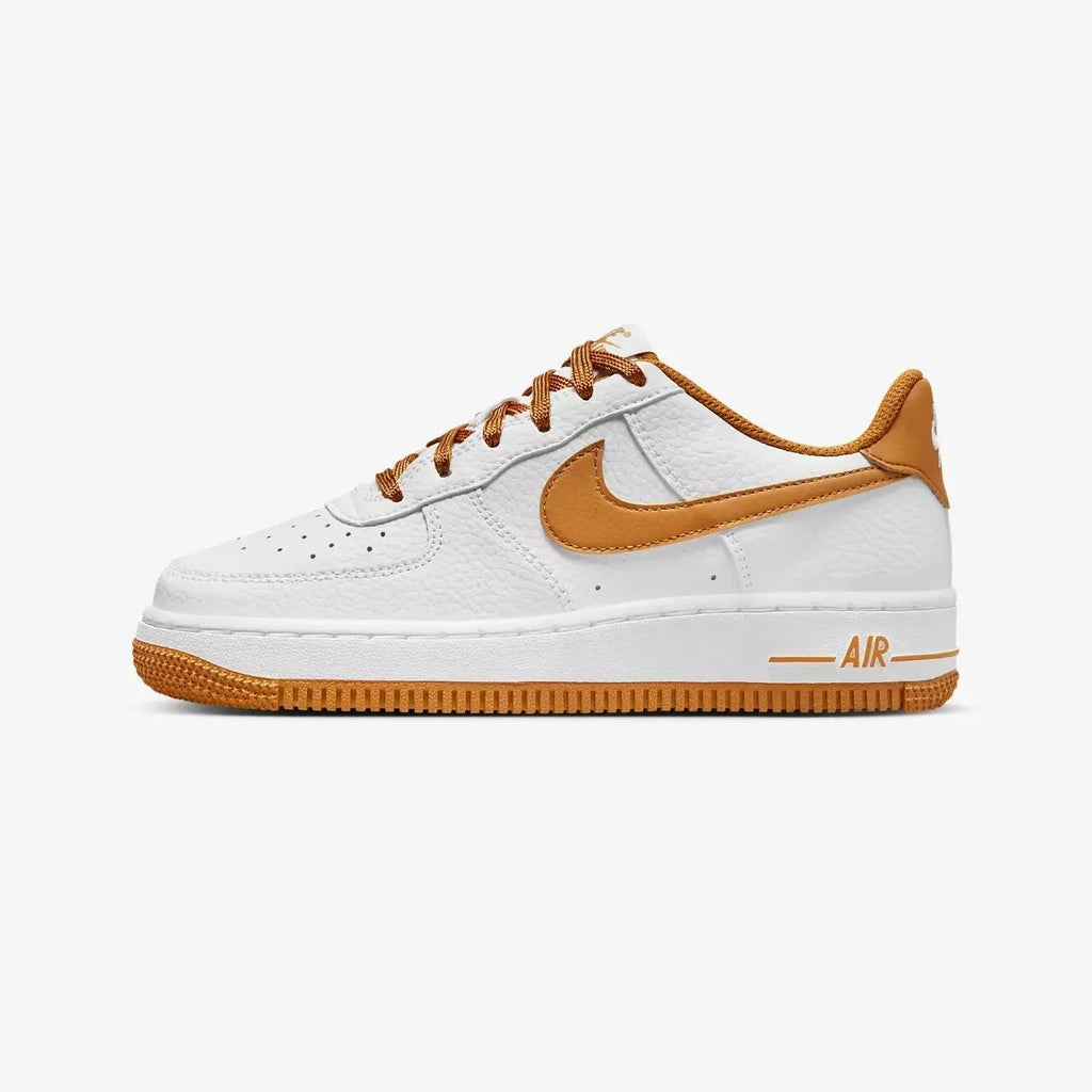 Big Kid's Nike Air Force 1 BG White/Desert Ochre (FJ0706 100)