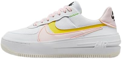 Women's Nike Air Force 1 PLT.AF.ORM White/Pearl Pink-Opti Yellow (FJ0737 100)