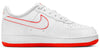 Little Kid's Nike Force 1 Low White/White-Picante Red (FJ3484 101)