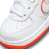 Toddler's Nike Force 1 Low White/White-Picante Red (FJ3486 101)