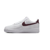 Men's Nike Air Force 1 '07 White/Burgundy Crush-White (FJ4146 112)