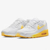 Women's Nike Air Max 90 SE White/Citron Pulse-Alabaster (FJ4548 100)