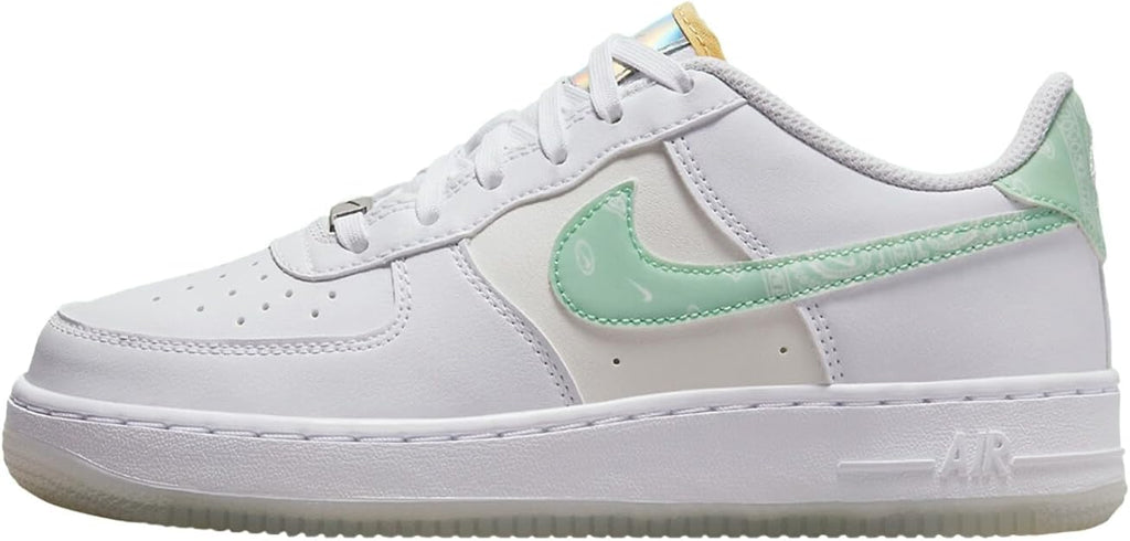 Big Kid's Nike Air Force 1 LV8 White/Mint Foam White-Phantom (FJ7706 131)