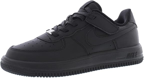 Little Kid's Nike Air Force 1 Low EasyOn Black/Black (FN0237 001)