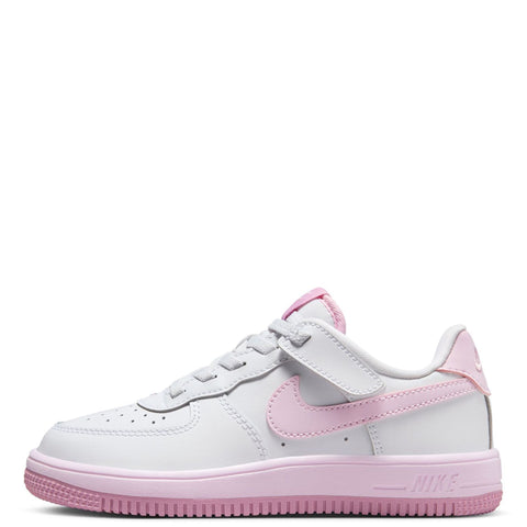 Little Kid's Nike Force 1 Low EasyOn White/Pink Foam (FN0237 100)