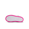 Little Kid's Nike Force 1 Low EasyOn White/Laser Fuchsia (FN0237 102)