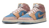 Big Kid's Jordan 1 Mid Aegean Storm/Hemp-Pink Oxford (FN7452 400)