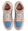 Big Kid's Jordan 1 Mid Aegean Storm/Hemp-Pink Oxford (FN5472 400)