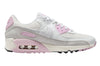 Women's Nike Air Max 90 White/Sail-Med Soft Pink (FN7489 100)