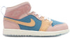 Little Kid's Jordan 1 Mid SS Aegean Storm/Hemp-Pink Oxford (FN7495 400)