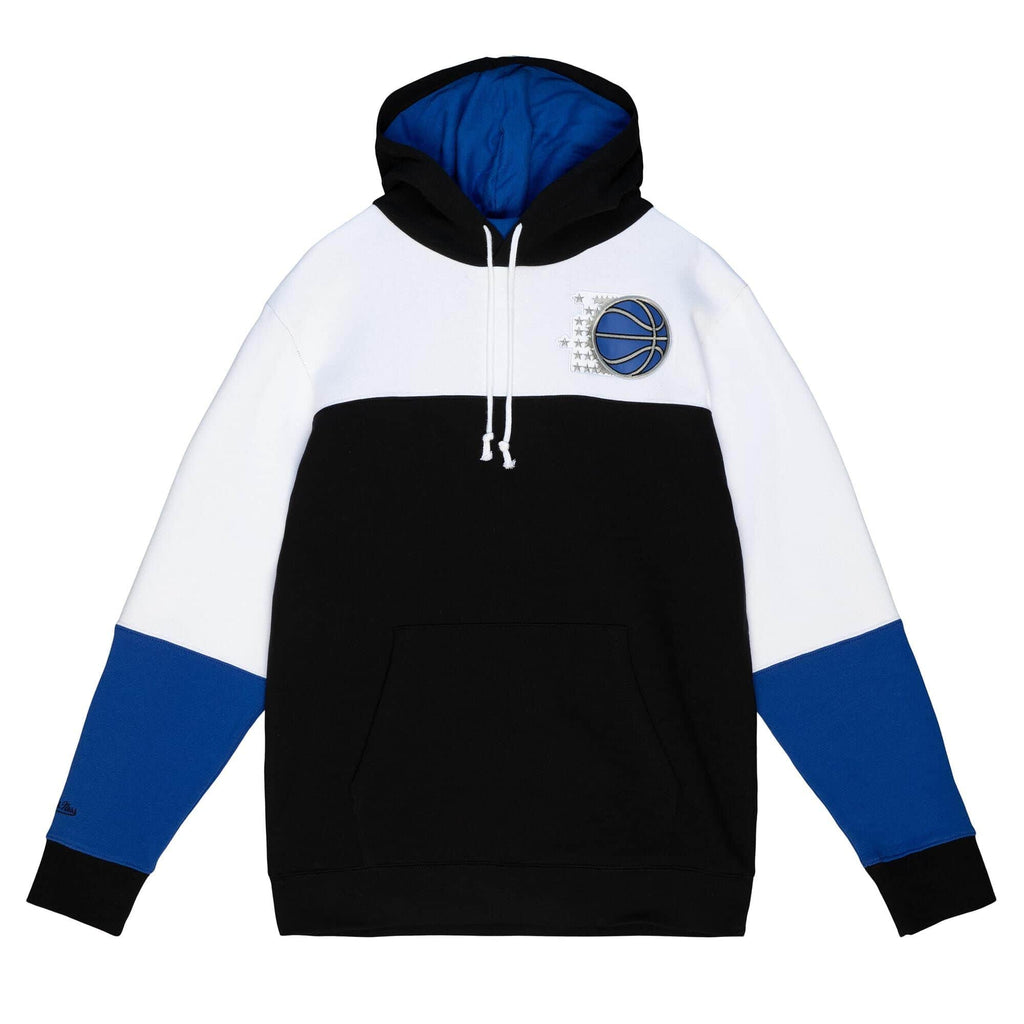 Men's Mitchell & Ness Black/White NBA Orlando Magic Fusion Fleece 2.0 Pullover Hoodie