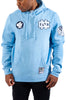 Men's Mitchell & Ness Light Blue UNC NCAA Champ City Fleece Pullover Hoodie