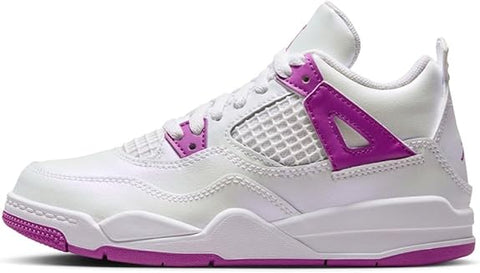 Little Kid's Jordan 4 Retro White/Hyper Violet (FQ1312 151)