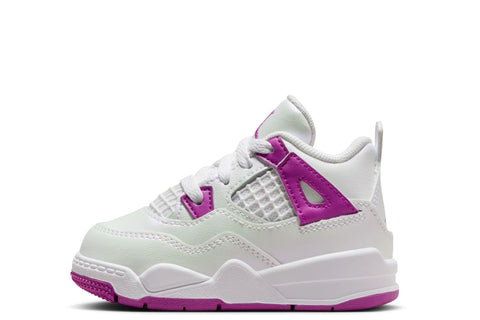 Toddler's Jordan 4 Retro White/Hyper Violet (FQ1313 151)