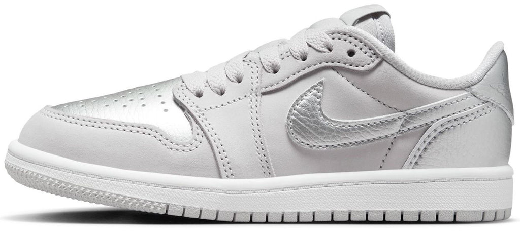 Little Kid's Jordan 1 Retro Low OG Neutral Grey/Metallic Silver (FQ5436 002)