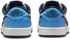 Little Kid's Jordan 1 Retro Low OG Obsidian/University Blue-Sail (FQ5436 400)