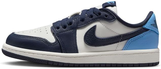 Little Kid's Jordan 1 Retro Low OG Obsidian/University Blue-Sail (FQ5436 400)