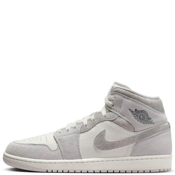 Men's Jordan 1 Mid SE Neutral Grey/Smoke Grey-Sail (FQ7720 002)