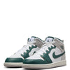 Little Kid's Jordan 1 Mid SE White/Oxidized Green-Sail (FQ8087 103)