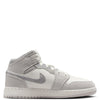 Big Kid's Jordan 1 Mid SE Neutral Grey/Smoke Grey-Sail (FQ8088 002)